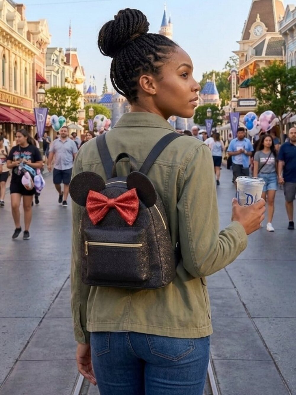 Disney Minnie Mouse 3D Bow and Ears Mini Backpack